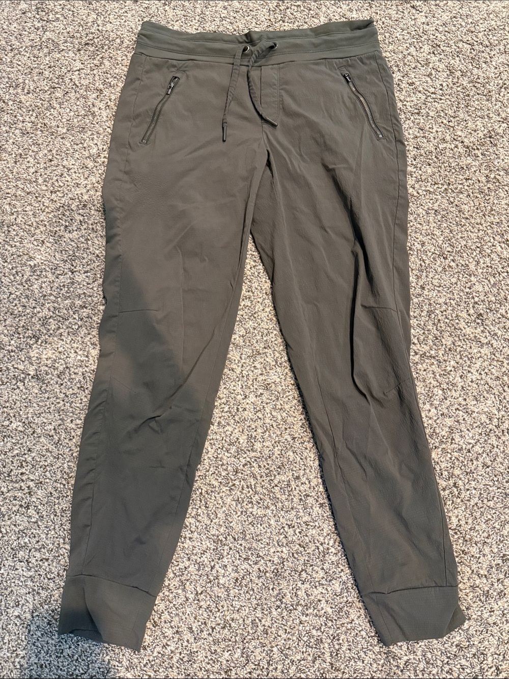 Athleta Olive Green Women's Drawstring Jogger Pants